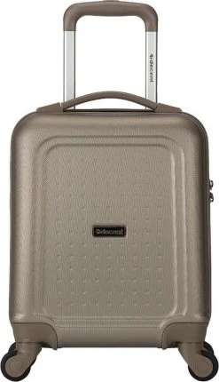 Decent Handbagage Koffer / Trolley / Reiskoffer - 42 Cm - 24 Liter - ABS - Maxi Air - Champagne