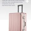 Hughs ,Design Handbagage Reiskoffer 20'', 50.8 Cm Spinner Aluminium Frame Koffer, Carbon Rose-goud