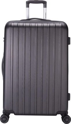 Decent Tranporto-One Grote Koffer - 76 Cm - TSA Slot - Anthracite
