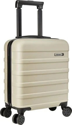 CabinMax Handbagage Koffer - Trolley 30L - Harde Reiskoffer - 45x36x20cm - Lichtgewicht - Groot Capaciteit - Wit