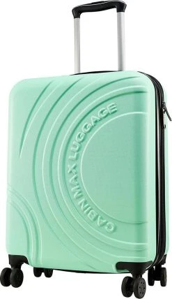 CabinMax Velocity Handbagage Koffer - Uitbreidbaar Trolley 44L - Harde Reiskoffer - 55x40x20/25 Cm - Lichtgewicht - Groot Capaciteit - Mint Groen