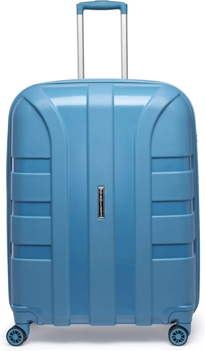 ©TROLLEYZ - Paris No.5 - Reiskoffer - 78cm Met TSA Slot - Dubbele Wielen - 360° Spinners - 100% Polypropyleen - Reiskoffer In Ice Blue 1 ©TROLLEYZ - Paris No.5 - Reiskoffer - 78cm Met TSA Slot - Dubbele Wielen - 360° Spinners - 100% Polypropyleen - Reiskoffer In Ice Blue