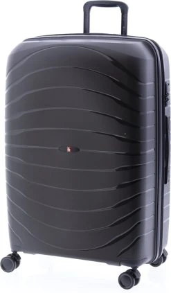 Gladiator Kick-Off Grote Koffer Expandable -76 Cm - 99/125 Liter - Eco Friendly Recyclebaar PP - Donkergrijs