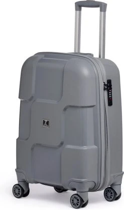 ©TROLLEYZ - Venice No.10 - Trolley - 55cm Met TSA Slot - Dubbele Wielen - 360° Spinners - 100% Polypropyleen - Handbagage Koffer In Silver Stone 19 ©TROLLEYZ - Venice No.10 - Trolley - 55cm Met TSA Slot - Dubbele Wielen - 360° Spinners - 100% Polypropyleen - Handbagage Koffer In Silver Stone -Bagage En Reistassen 708x1200 1