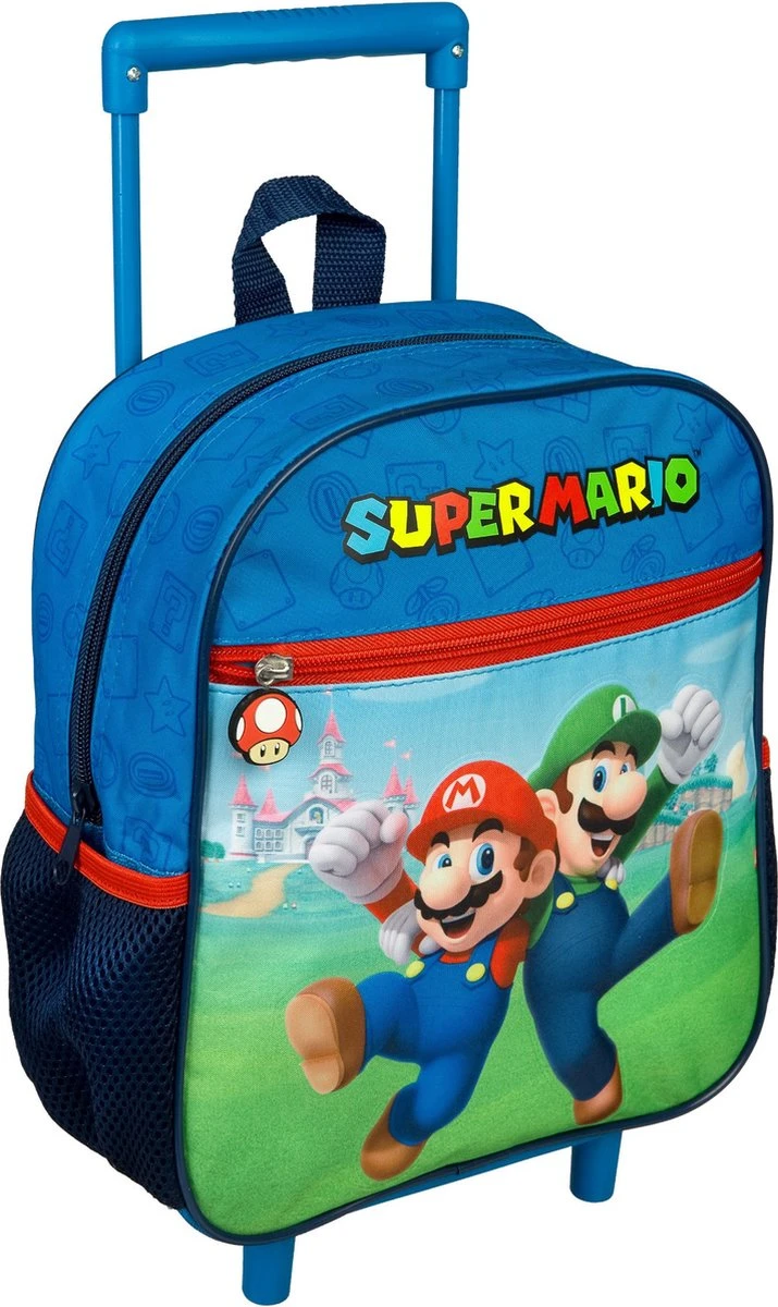 Super Mario Thema Trolley/reistas Rugzak Koffertje 28 Cm Voor Kinderen - Weekendtasje Voor Kinderen 1 Super Mario Thema Trolley/reistas Rugzak Koffertje 28 Cm Voor Kinderen - Weekendtasje Voor Kinderen