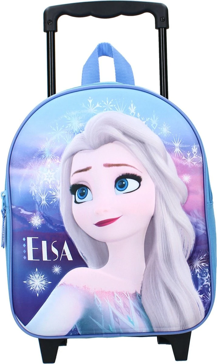 Disney Frozen Handbagage Reiskoffer/trolley/rugzak Blauw 32 Cm Voor Kinderen 2 Disney Frozen Handbagage Reiskoffer/trolley/rugzak Blauw 32 Cm Voor Kinderen - Afbeelding 2