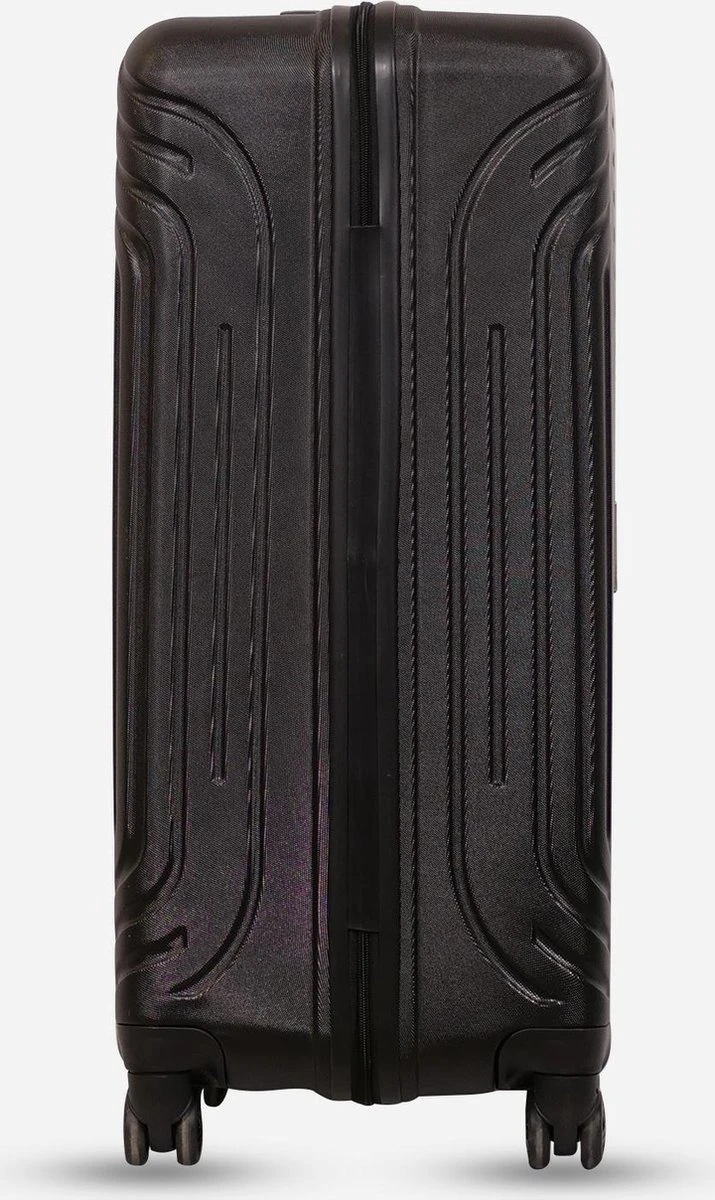 ©TROLLEYZ - Florence No.7 - Reiskoffer 78cm Met TSA Slot - Dubbele Wielen - 360° Spinners - 100% ABS - Reiskoffer In Night Black 9 ©TROLLEYZ - Florence No.7 - Reiskoffer 78cm Met TSA Slot - Dubbele Wielen - 360° Spinners - 100% ABS - Reiskoffer In Night Black - Afbeelding 9