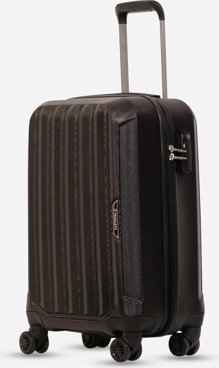 ©TROLLEYZ - Bali No.22 - Trolley - 55cm Met TSA Slot - Dubbele Wielen - 360° Spinners - 100% ABS - Handbagage Koffer In Night Black 1 ©TROLLEYZ - Bali No.22 - Trolley - 55cm Met TSA Slot - Dubbele Wielen - 360° Spinners - 100% ABS - Handbagage Koffer In Night Black