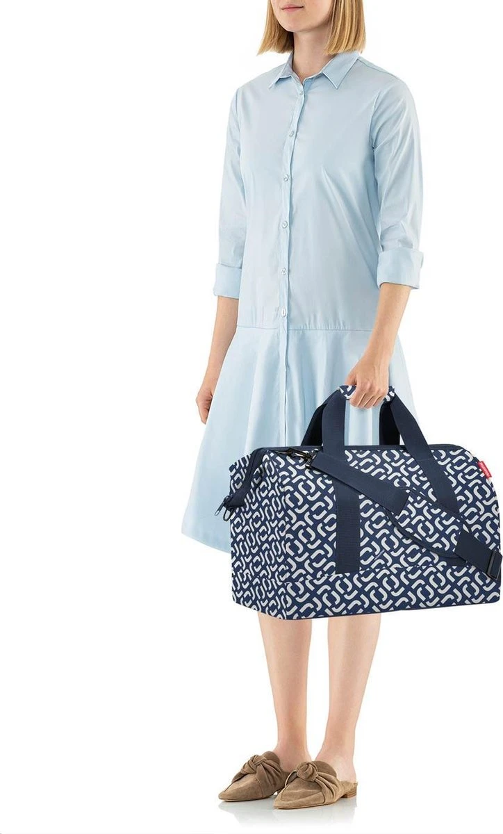 Reisenthel Allrounder L Reistas Sporttas - 30L - Signature Navy Blauw 5 Reisenthel Allrounder L Reistas Sporttas - 30L - Signature Navy Blauw - Afbeelding 5