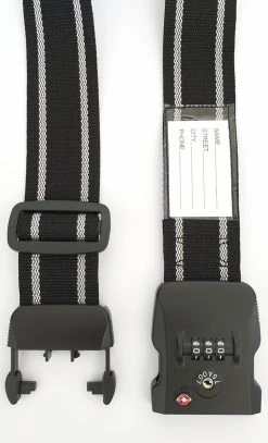 Kofferriem Met TSA Cijfer Slot - Bagage Riem - Luggage Strap - 200 Cm - Zwart - 2 Stuks -Bagage En Reistassen 728x1200 6