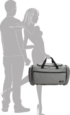 Enrico Benetti Montevideo 35315 Reistas/sporttas M - Licht Grijs -Bagage En Reistassen 735x1200 3