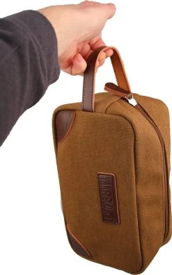 Yakfield - Reistas - Dames En Heren - Combinatiedeal - Weekendtas Zwart Antraciet Grijs - Toilettas Bruin - Compact - Canvas - Vintage -Bagage En Reistassen 749x1200 3