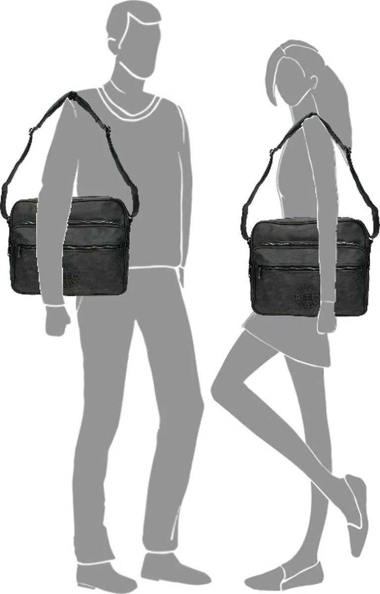 Handbagage Reistas 40x30x20 - Zwart - Schouderband 6 Handbagage Reistas 40x30x20 - Zwart - Schouderband - Afbeelding 6