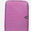 ©TROLLEYZ - Ibiza No.3 - Reiskoffer 69cm Met TSA Slot - Dubbele Wielen - 360° Spinners - 100% ABS - Reiskoffer In Dazzling Purple