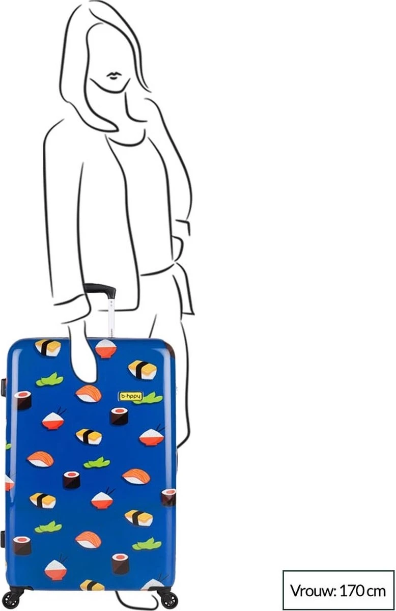 BHPPY - Roll'ing Sushi - Reiskoffer (76 Cm) 2 BHPPY - Roll'ing Sushi - Reiskoffer (76 Cm) - Afbeelding 2