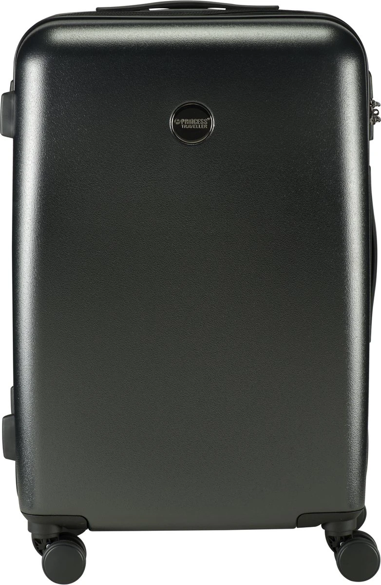 Princess Traveller Harlem - Reiskoffer - Zwart - RPET - M - 65cm 1 Princess Traveller Harlem - Reiskoffer - Zwart - RPET - M - 65cm