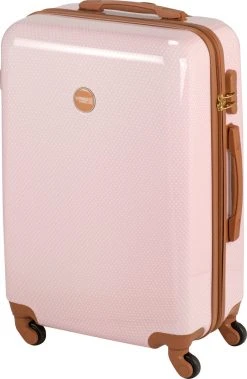 Princess Traveller Trendy Dots - Reiskoffer - Roze - M - 66cm -Bagage En Reistassen 783x1200 2