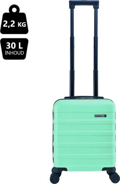 CabinMax Handbagage Koffer - Trolley 30L - Harde Reiskoffer - 45x36x20cm - Lichtgewicht - Groot Capaciteit - Mint Green -Bagage En Reistassen 785x1200