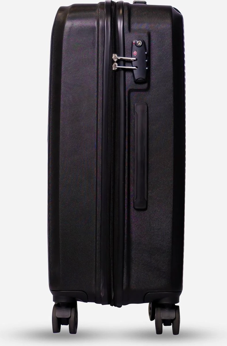 ©TROLLEYZ - Ibiza No.3 - Reiskoffer 69cm Met TSA Slot - Dubbele Wielen - 360° Spinners - 100% ABS - Reiskoffer In Night Black 7 ©TROLLEYZ - Ibiza No.3 - Reiskoffer 69cm Met TSA Slot - Dubbele Wielen - 360° Spinners - 100% ABS - Reiskoffer In Night Black - Afbeelding 7