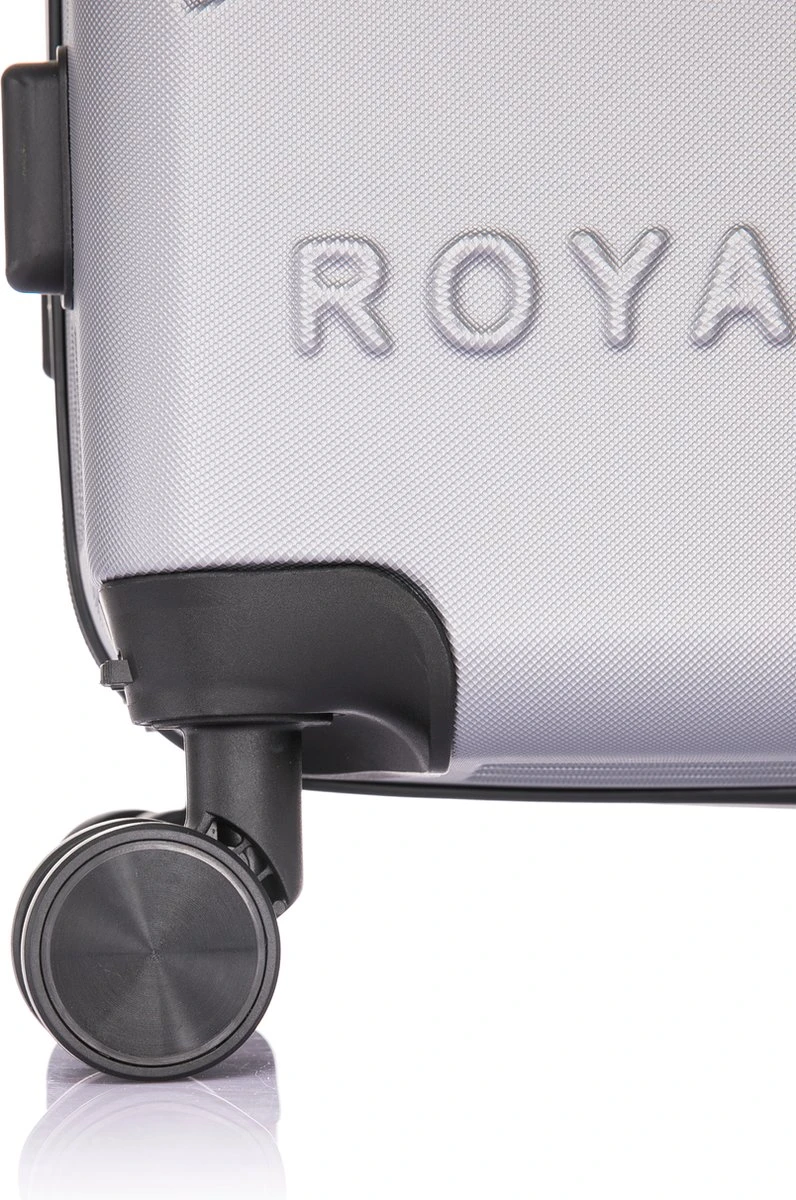 Royalty Rolls Amsterdam Handbagage Koffer 52 Cm - 25 Liter - Zilvergrijs 5 Royalty Rolls Amsterdam Handbagage Koffer 52 Cm - 25 Liter - Zilvergrijs - Afbeelding 5