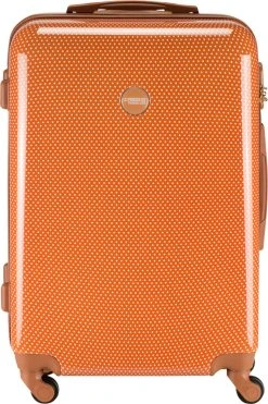 Princess Traveller Trendy Dots - Reiskoffer - Terra - M - 66cm 13 Princess Traveller Trendy Dots - Reiskoffer - Terra - M - 66cm -Bagage En Reistassen 798x1200 8