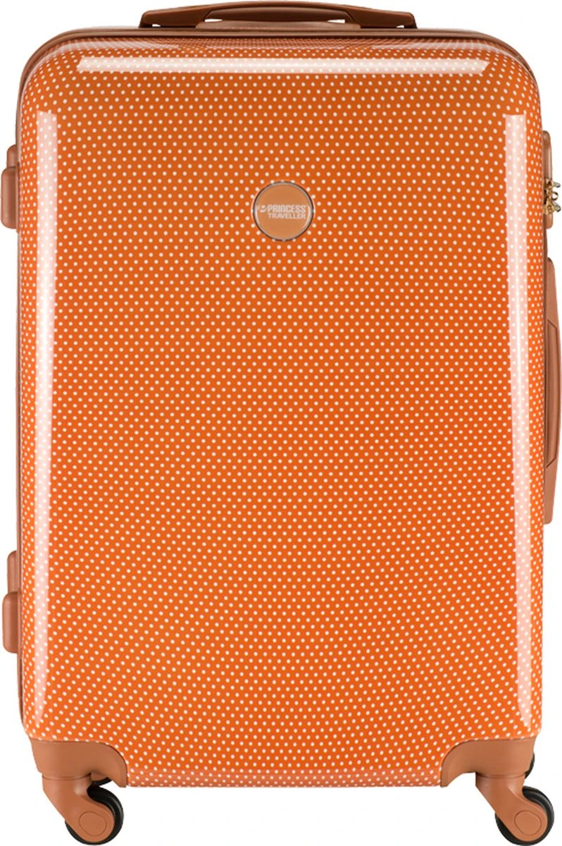 Princess Traveller Trendy Dots - Reiskoffer - Terra - M - 66cm 7 Princess Traveller Trendy Dots - Reiskoffer - Terra - M - 66cm - Afbeelding 7