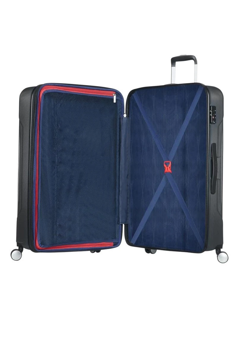 American Tourister Tracklite Spinner Reiskoffer 67 Cm - Dark Slate 2 American Tourister Tracklite Spinner Reiskoffer 67 Cm - Dark Slate - Afbeelding 2