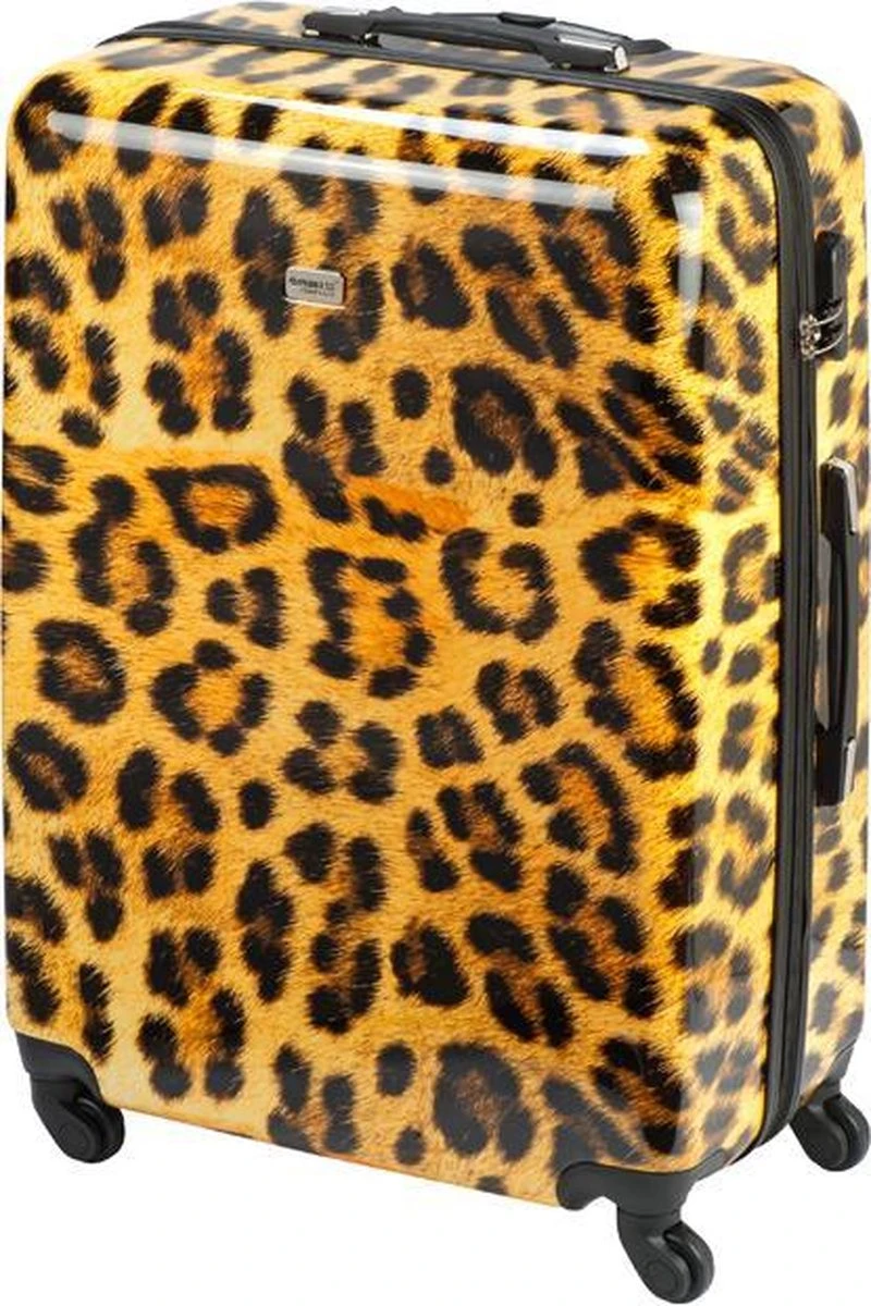 Princess Traveller Animal Print - Reiskoffer – Leopard - Large - 76 Cm 2 Princess Traveller Animal Print - Reiskoffer – Leopard - Large - 76 Cm - Afbeelding 2