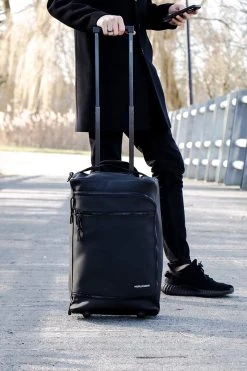 Norlander Lyon Trolleytas - Dull PU - 21 Liter - Zwart -Bagage En Reistassen 800x1200 16