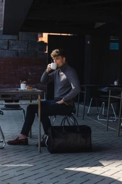 NEGOTIA Delta - Leren Weekendtas - Leren Reistas - Duffel Bag - 100% Luxe Top-Grain Leer - Zwart -Bagage En Reistassen 800x1200 170