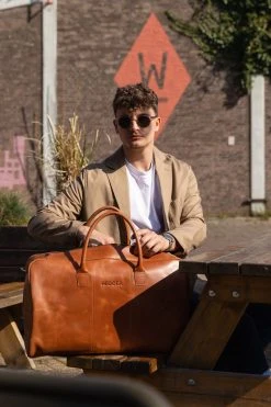 NEGOTIA Delta - Leren Weekendtas - Leren Reistas - Duffel Bag - 100% Luxe Top-Grain Leer - Bruin -Bagage En Reistassen 800x1200 182