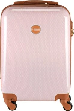 Princess Traveller Trendy Dots - Handbagage Koffer - Roze - S - 55cm -Bagage En Reistassen 801x1200