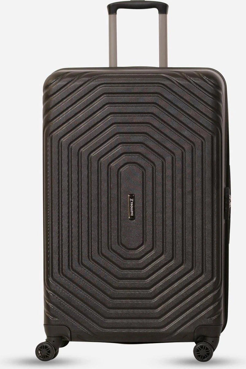 ©TROLLEYZ - Florence No.7 - Reiskoffer 78cm Met TSA Slot - Dubbele Wielen - 360° Spinners - 100% ABS - Reiskoffer In Night Black 8 ©TROLLEYZ - Florence No.7 - Reiskoffer 78cm Met TSA Slot - Dubbele Wielen - 360° Spinners - 100% ABS - Reiskoffer In Night Black - Afbeelding 8