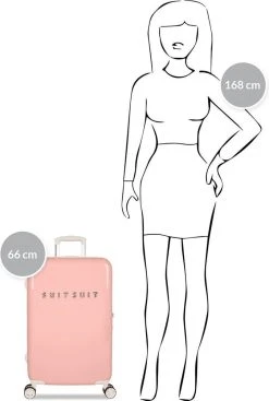 SUITSUIT - Fabulous Fifties - Papaya Peach - Reiskoffer (66 Cm) -Bagage En Reistassen 807x1200 1