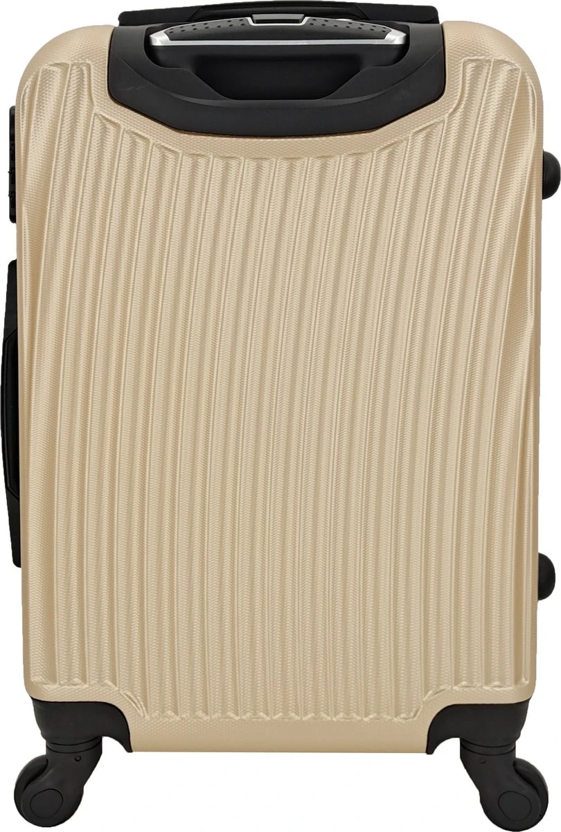 SB Travelbags Bagage Koffer 75cm 4 Wielen Trolley - Champagne 2 SB Travelbags Bagage Koffer 75cm 4 Wielen Trolley - Champagne - Afbeelding 2