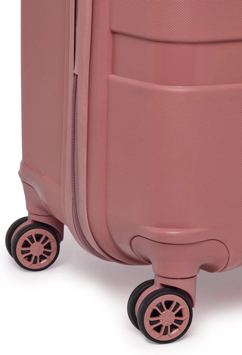 ©TROLLEYZ - Paris No.5 - Reiskoffer - 78cm Met TSA Slot - Dubbele Wielen - 360° Spinners - 100% Polypropyleen - Reiskoffer In Rose Blush 8 ©TROLLEYZ - Paris No.5 - Reiskoffer - 78cm Met TSA Slot - Dubbele Wielen - 360° Spinners - 100% Polypropyleen - Reiskoffer In Rose Blush - Afbeelding 8