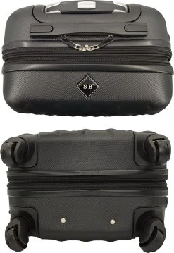 SB Travelbags 'Expandable' Bagage Koffer 65cm- Zwart -Bagage En Reistassen 825x1200 4