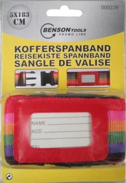 Benson Kofferspanband - 183 Cm - Regenboogkleur -Bagage En Reistassen 827x1200 1