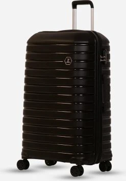 ©TROLLEYZ - Berlin No.11 - Reiskoffer 78cm Met Cijferslot - Dubbele Wielen - 360° Spinners - 100% Polypropyleen - Reiskoffer In Night Black -Bagage En Reistassen 836x1200 1