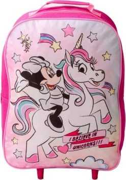 MINNIE MOUSE Unicorn Eenhoorn Trolley Koffertje Vakantie Logeren Tripjes