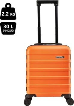 CabinMax Handbagage Koffer - Trolley 30L - Harde Reiskoffer - 45x36x20cm - Lichtgewicht - Groot Capaciteit - Oranje -Bagage En Reistassen 843x1200
