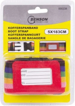 Benson Kofferspanband - 183 Cm - Regenboogkleur -Bagage En Reistassen 851x1200 5