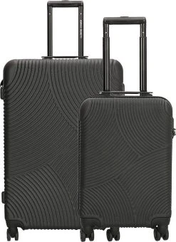 Enrico Benetti Louisville Kofferset Tweedelig - 39040-02 - Zwart -Bagage En Reistassen 871x1200 4