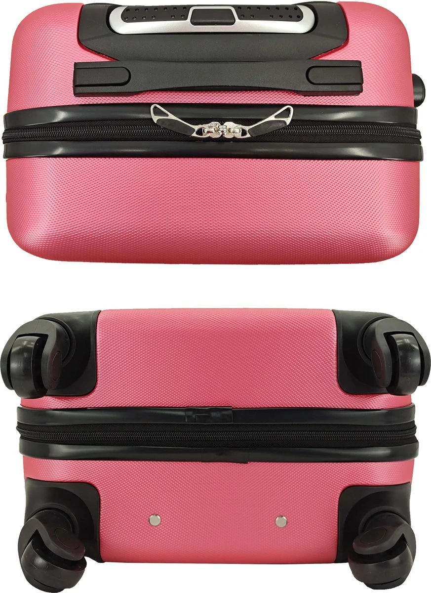 SB Travelbags Bagage Koffer 75cm 4 Wielen Trolley - Roze 6 SB Travelbags Bagage Koffer 75cm 4 Wielen Trolley - Roze - Afbeelding 6