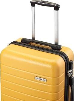 Swiss Alpine 2.0 - Handbagage Koffer - 55x35x20 Cm - 4 Wielen - Geel -Bagage En Reistassen 879x1200