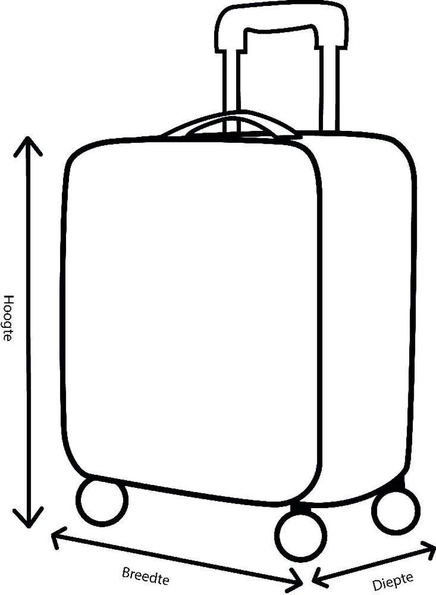 Decent Lumi Fix Handbagage Koffer - 55 Cm - Black/Blue 10 Decent Lumi Fix Handbagage Koffer - 55 Cm - Black/Blue - Afbeelding 10