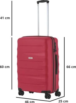 CarryOn Porter ® Reiskoffer - 66cm Trolley Met TSA-slot - OKOBAN Registratie - Rood 11 CarryOn Porter ® Reiskoffer - 66cm Trolley Met TSA-slot - OKOBAN Registratie - Rood -Bagage En Reistassen 883x1200 2
