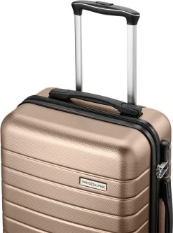 Swiss Alpine 2.0 - Handbagage Koffer - 55x35x20 Cm - 4 Wielen - Goud - Brons -Bagage En Reistassen 891x1200