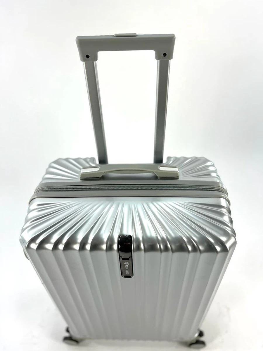 AATravel S Reiskoffer - Trolley ABS - Handbagage - Met Dubbele Wielen - 53 Cm - 37 Liter - Zilver 3 AATravel S Reiskoffer - Trolley ABS - Handbagage - Met Dubbele Wielen - 53 Cm - 37 Liter - Zilver - Afbeelding 3