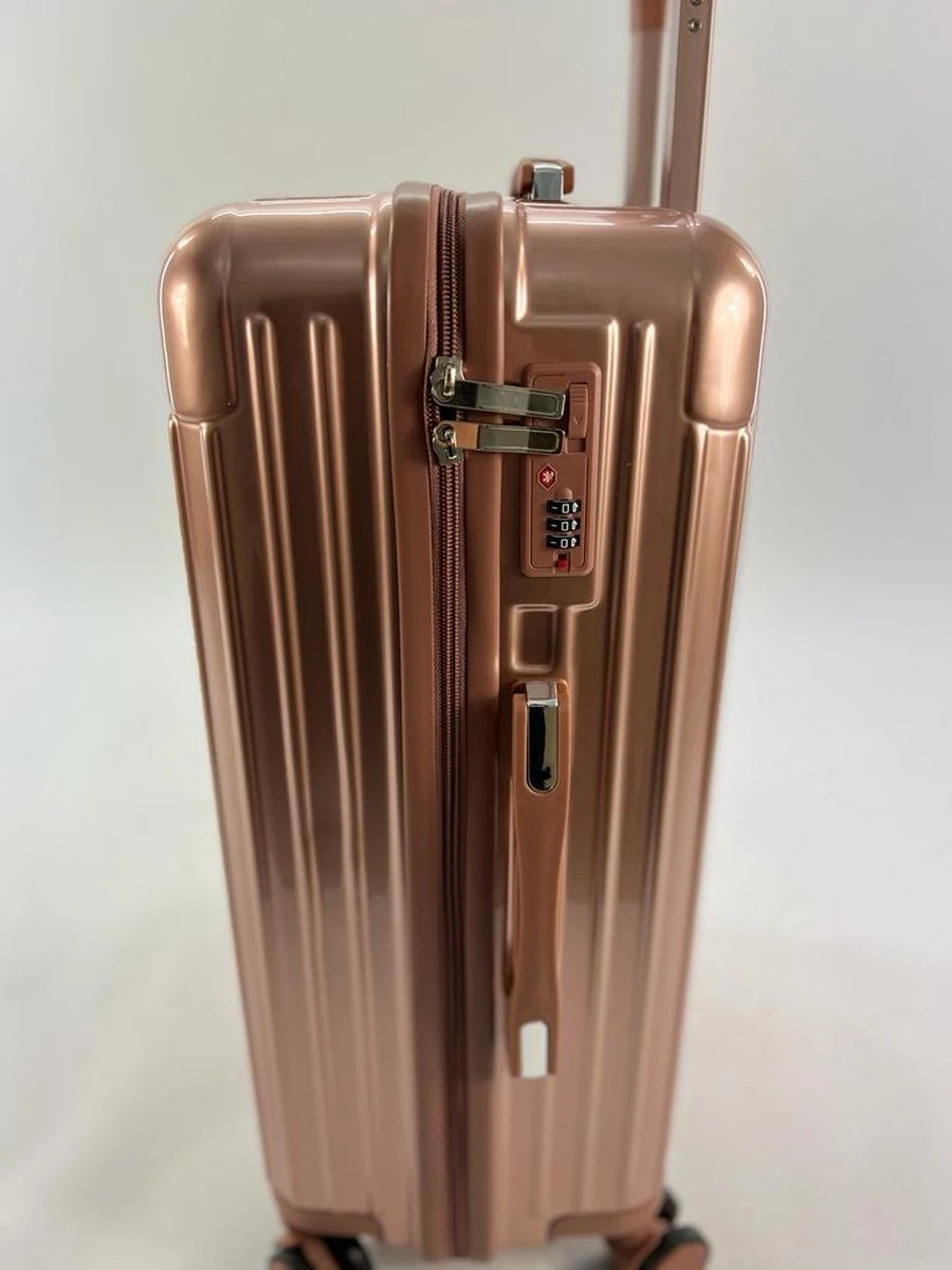 AATravel XL Reiskoffer - Trolley ABS - Met Dubbele Wielen - 73 Cm - 100 Liter - Roze 3 AATravel XL Reiskoffer - Trolley ABS - Met Dubbele Wielen - 73 Cm - 100 Liter - Roze - Afbeelding 3